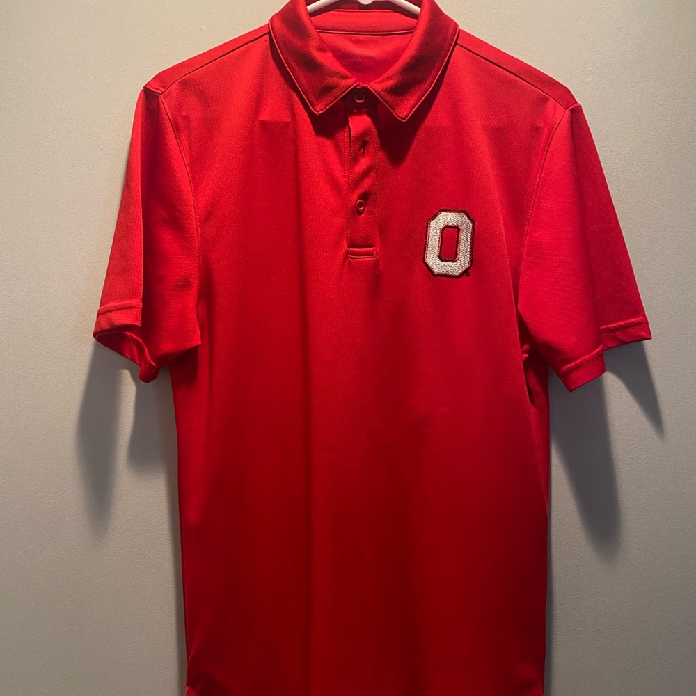 Ohio State Buckeyes OSU MEN'S RED POLO SHIRT  Size M